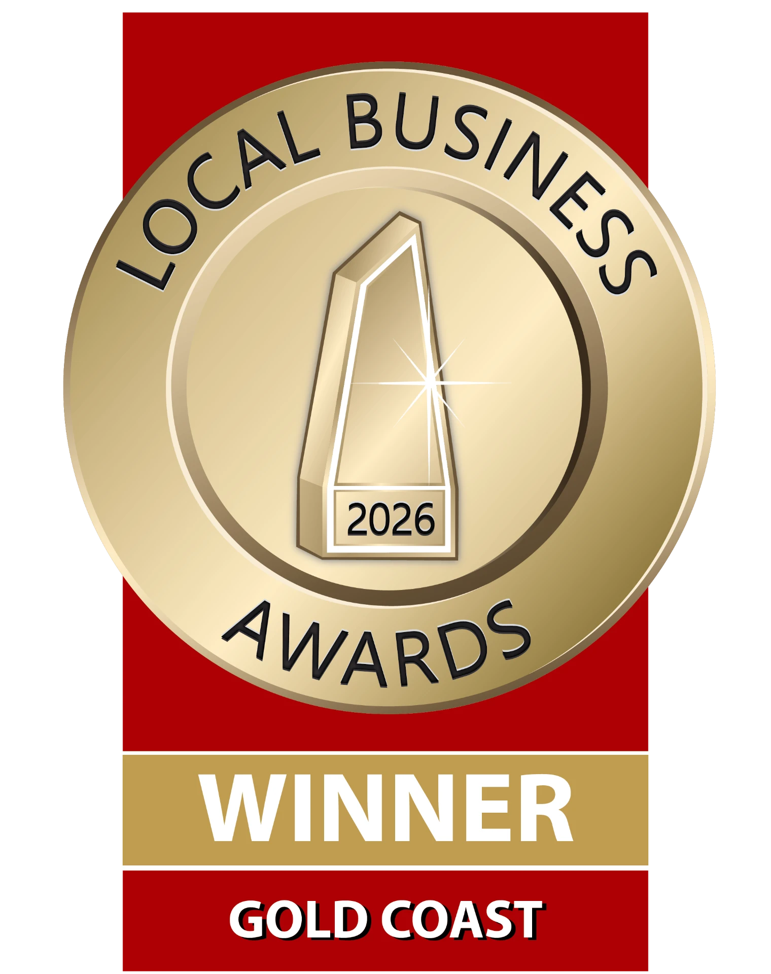 Local Business Awards 2026 Gold Coast Winner badge
